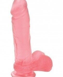 Dildo Crystal Jellies Pink Balls Cock 8 ''