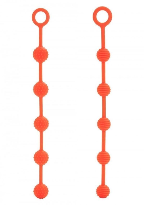 Perline Anali In Silicone Morbido Arancio