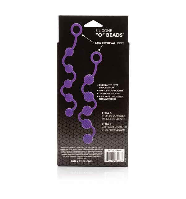 Perline Anali In Silicone Morbido Viola