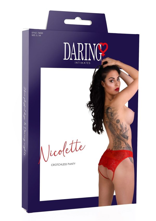 Nicolette slip senza cavallo Red