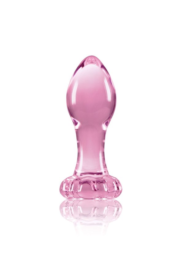 Crystal Flower Glass Pink