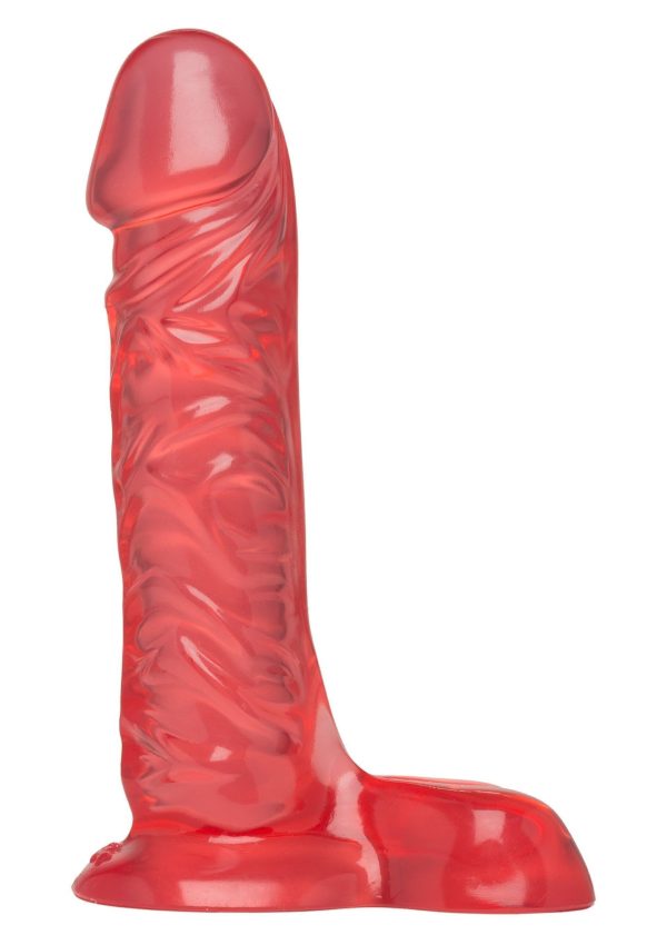 Dildo Super Cock Balls di Crystal Jellies Pink