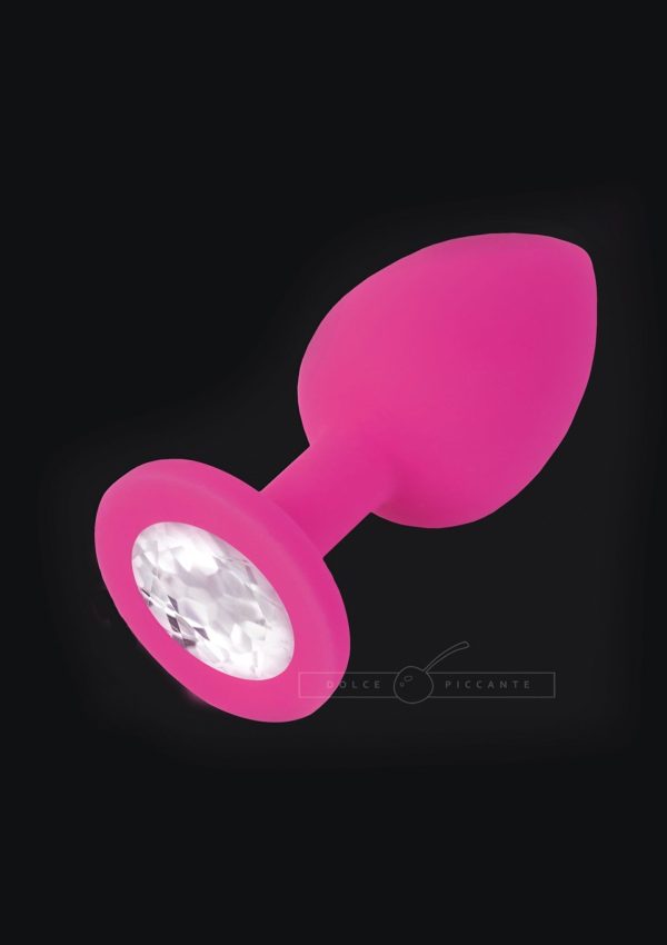 Plug Anale Small in Silicone con Cristallo