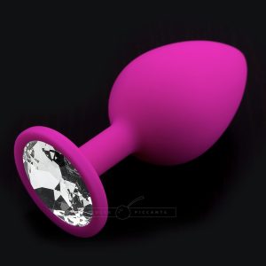 Plug Anale Large in Silicone con Cristallo