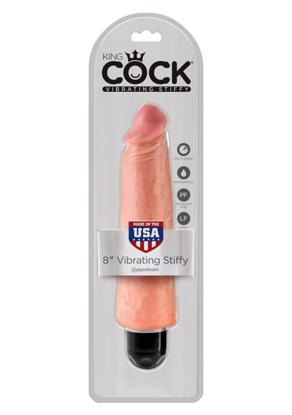 King Cock 8 pollici Vibrating Stiffy