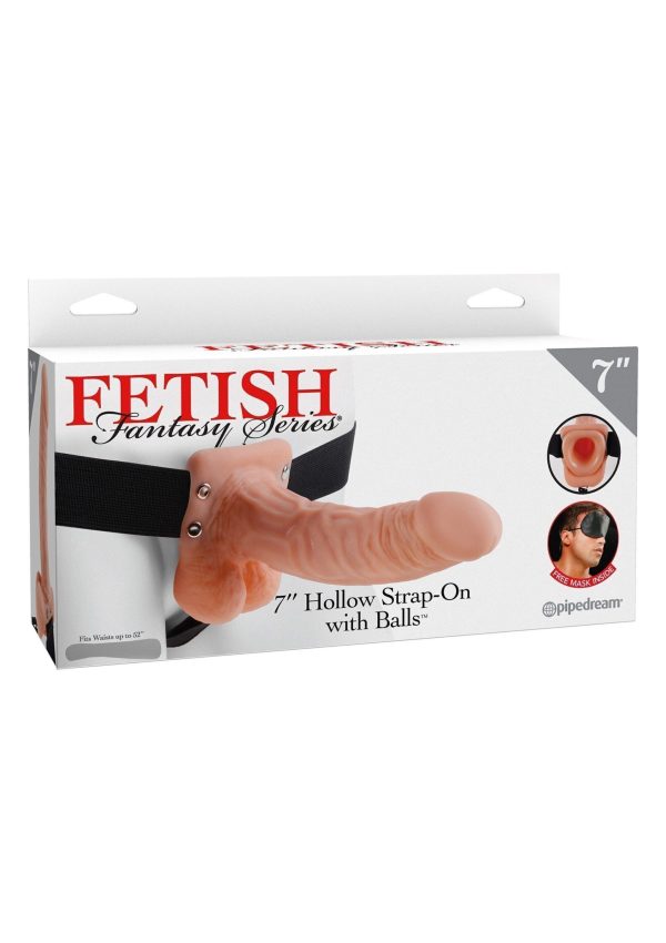 7 inch Hollow Strap-On con testicoli