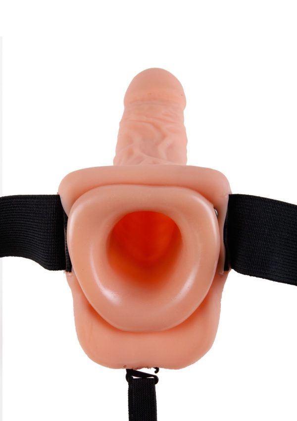 7 inch Hollow Strap-On con testicoli